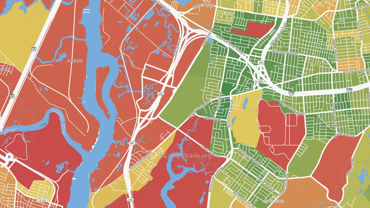 10311, NY Map of Drug-Related Crime Rates
