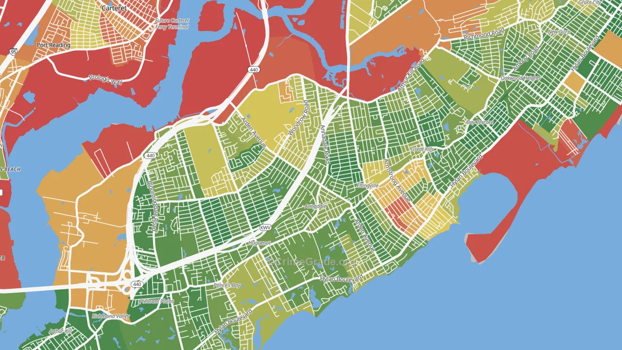 10312, NY Map of Drug-Related Crime Rates