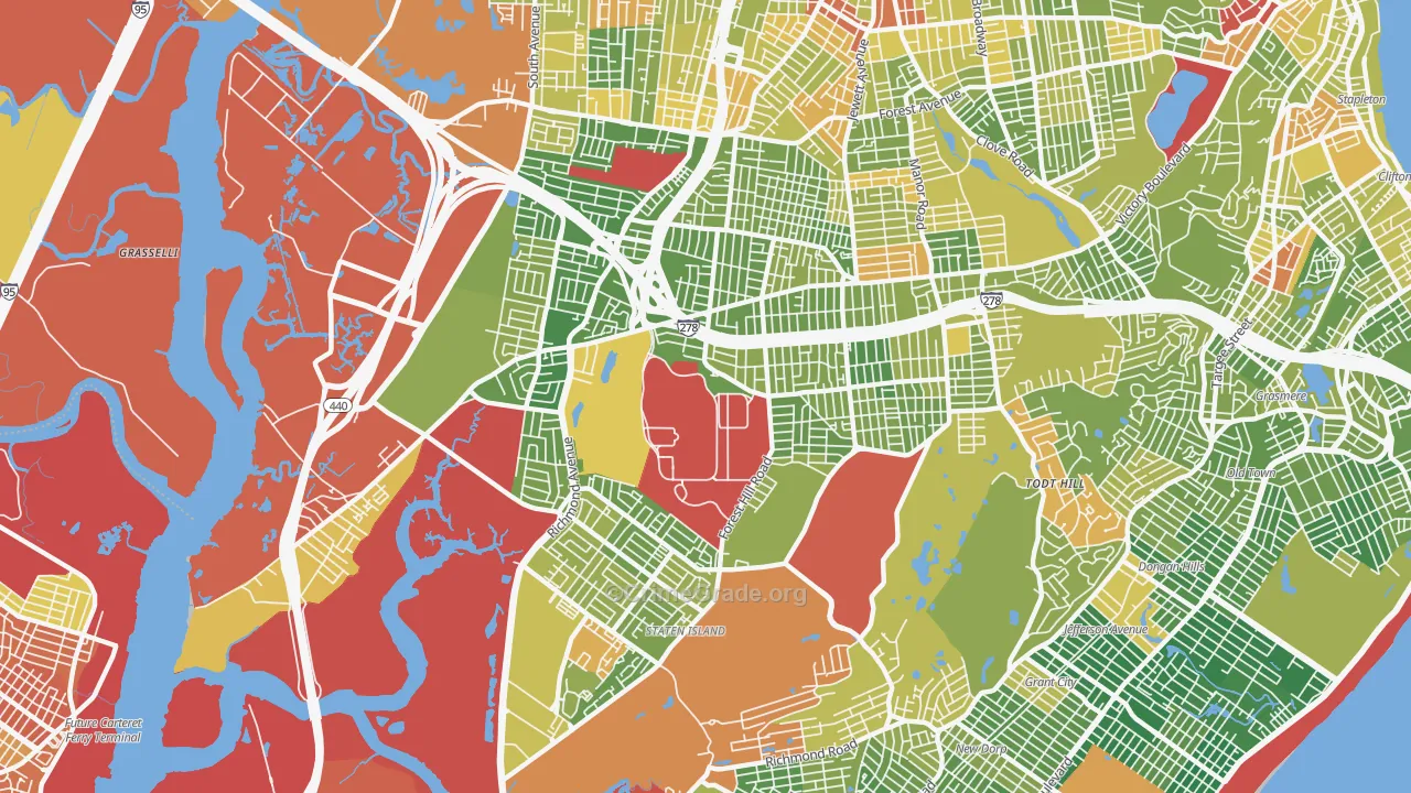10314, NY Map of Drug-Related Crime Rates