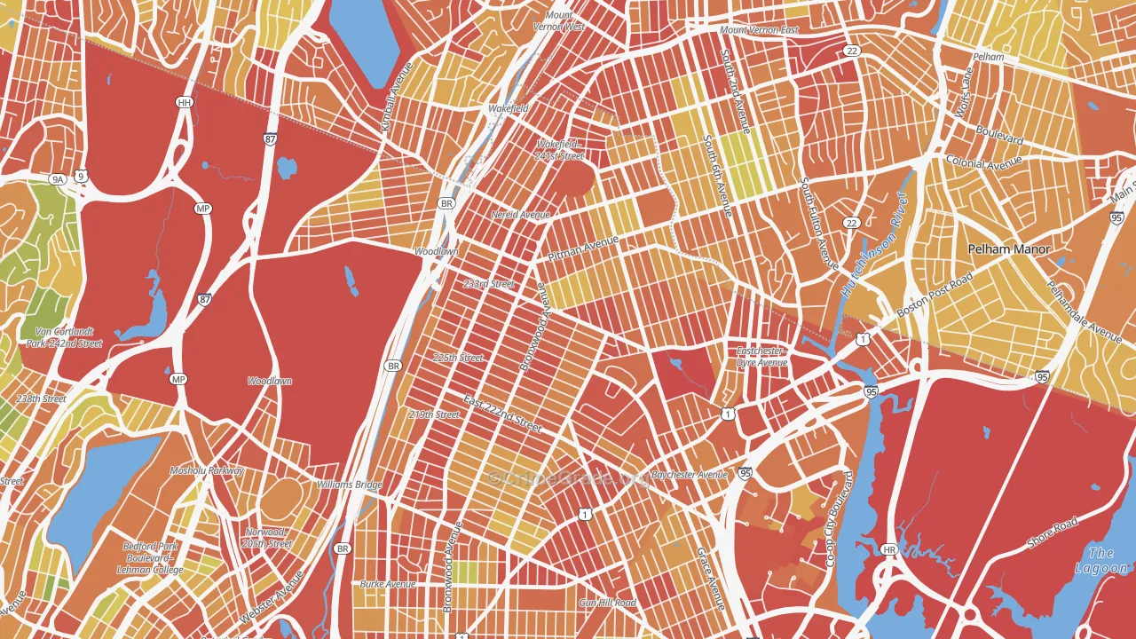 10466, NY Map of Drug-Related Crime Rates
