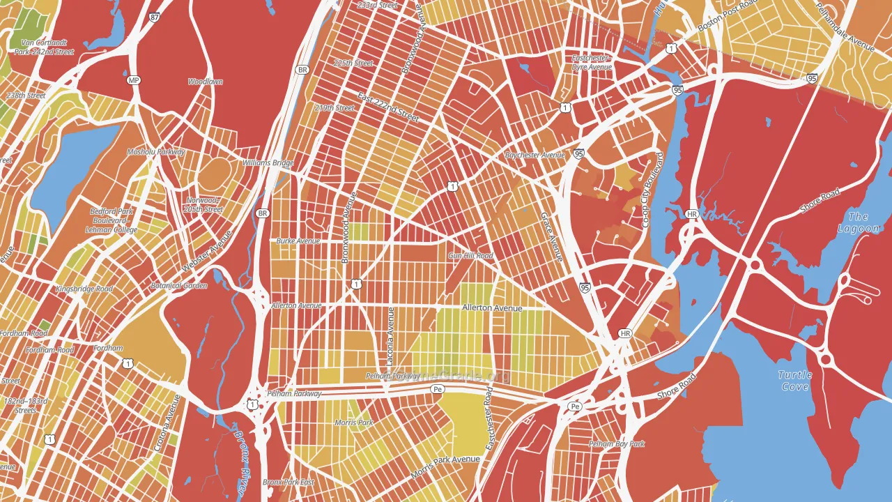 10469, NY Map of Drug-Related Crime Rates