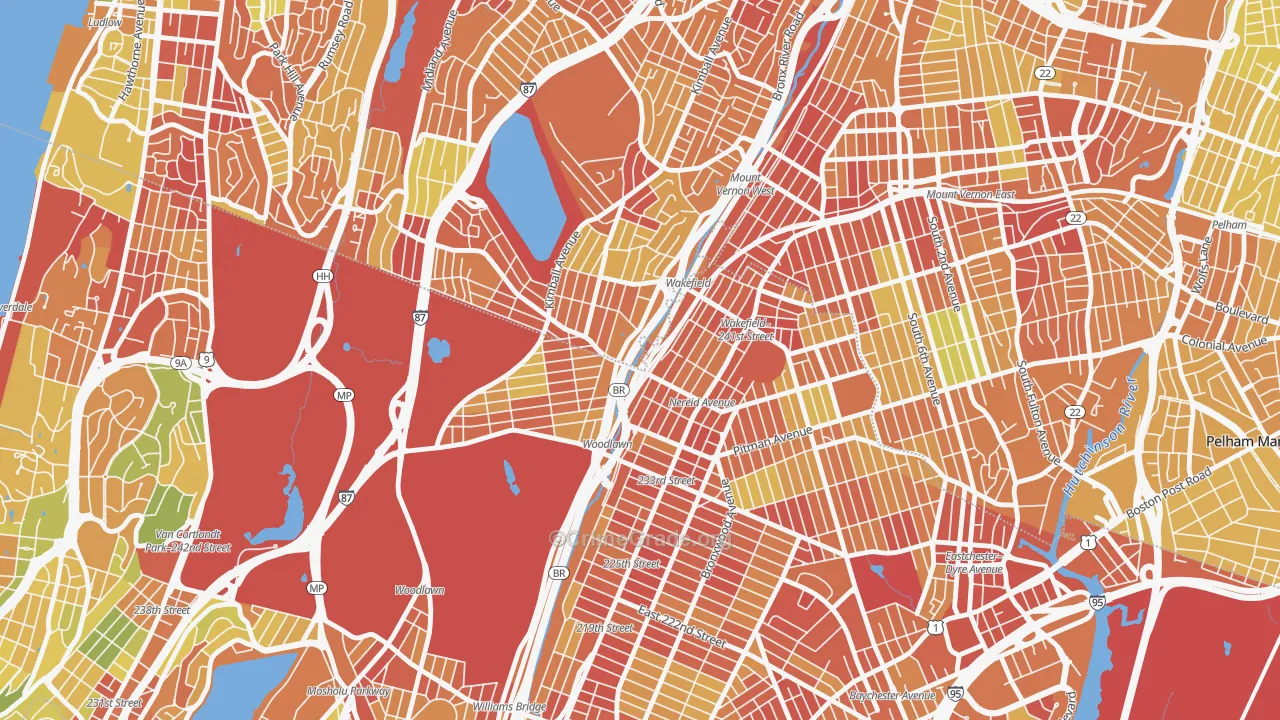 10470, NY Map of Drug-Related Crime Rates