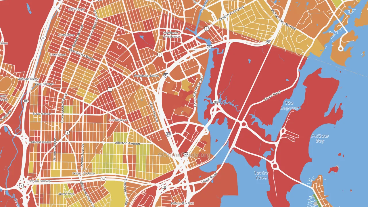 10475, NY Map of Drug-Related Crime Rates
