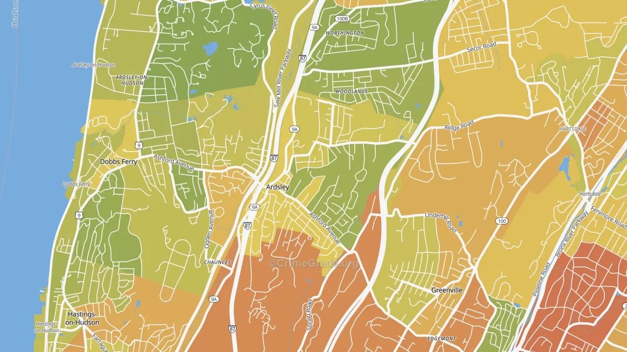 10502, NY Map of Drug-Related Crime Rates