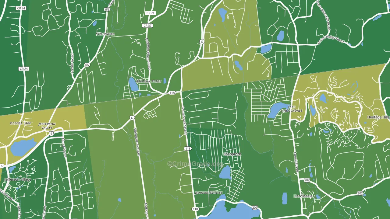 10505, NY Map of Drug-Related Crime Rates