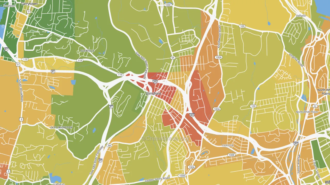 10523, NY Map of Drug-Related Crime Rates