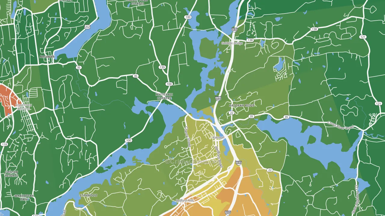 10536, NY Map of Drug-Related Crime Rates