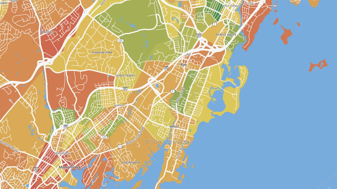 10580, NY Map of Drug-Related Crime Rates