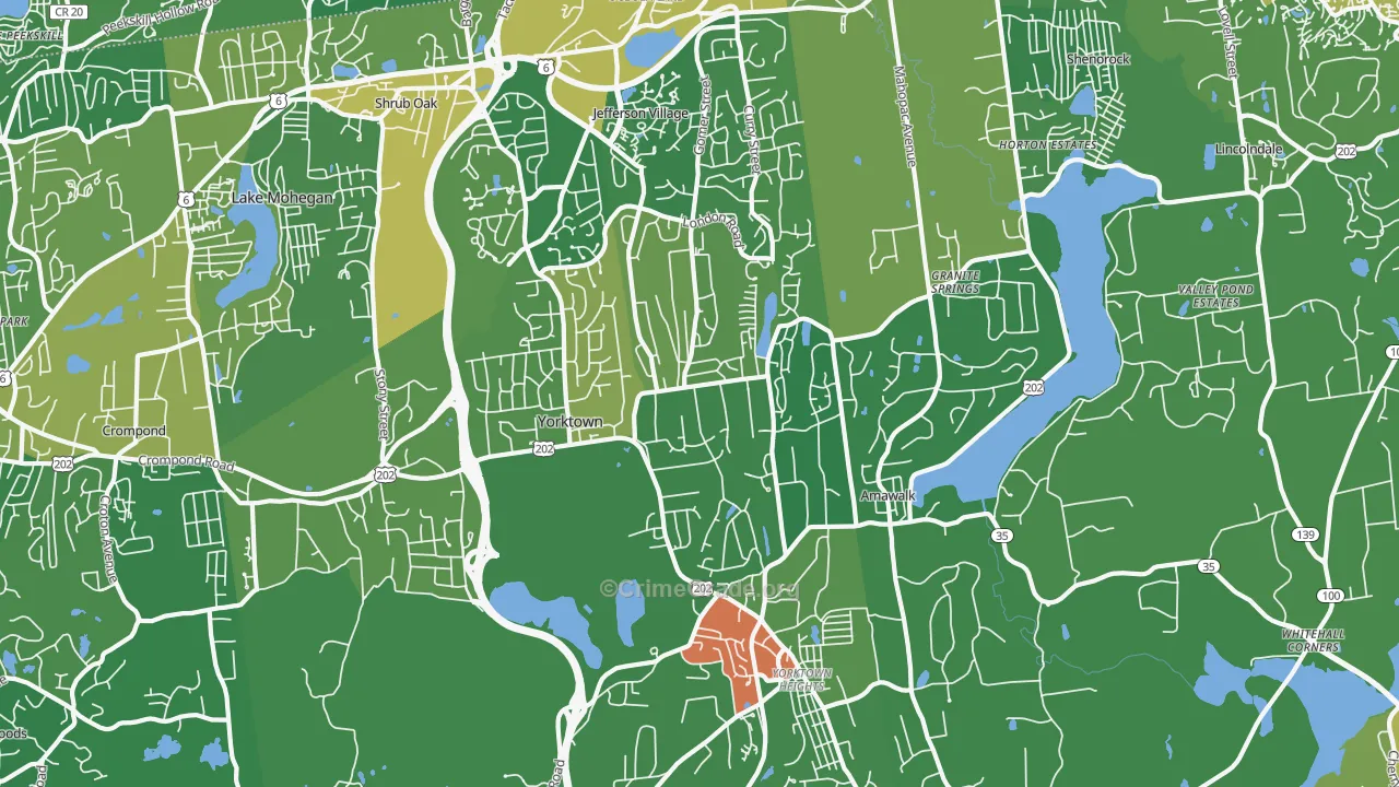 10598, NY Map of Drug-Related Crime Rates