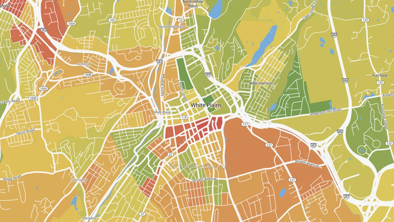 10601, NY Map of Drug-Related Crime Rates