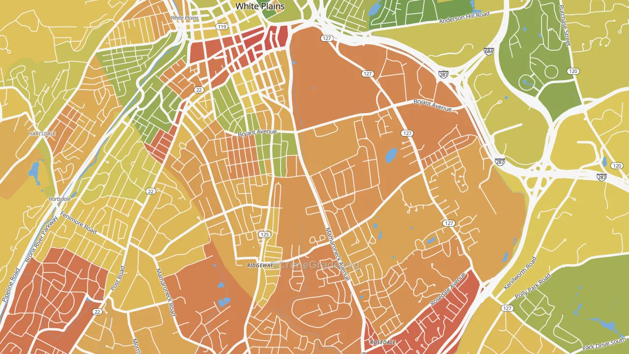 10605, NY Map of Drug-Related Crime Rates