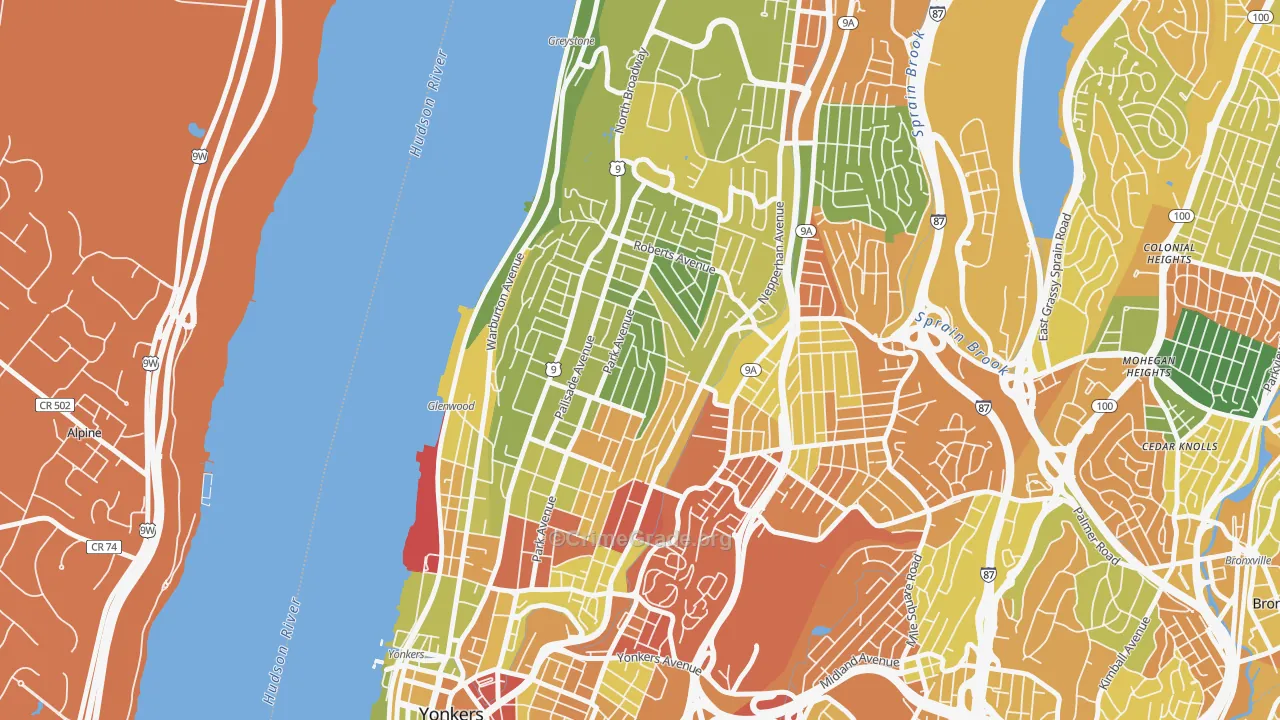 10703, NY Map of Drug-Related Crime Rates