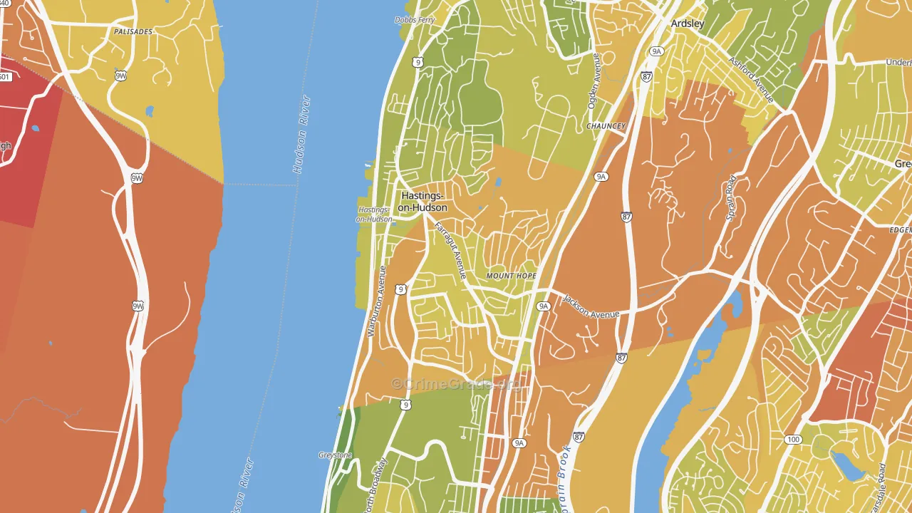 10706, NY Map of Drug-Related Crime Rates