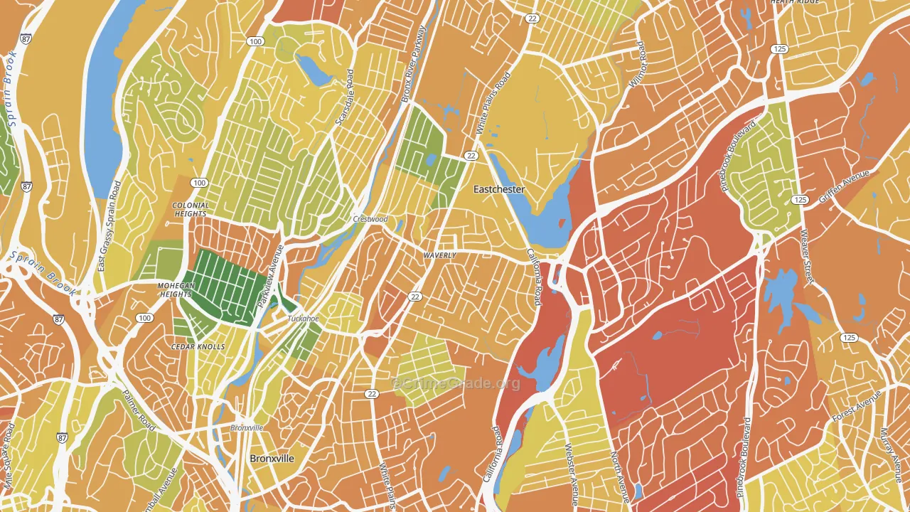 10709, NY Map of Drug-Related Crime Rates