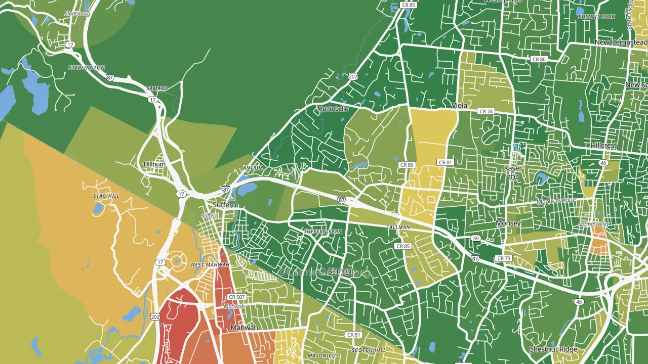 10901, NY Map of Drug-Related Crime Rates