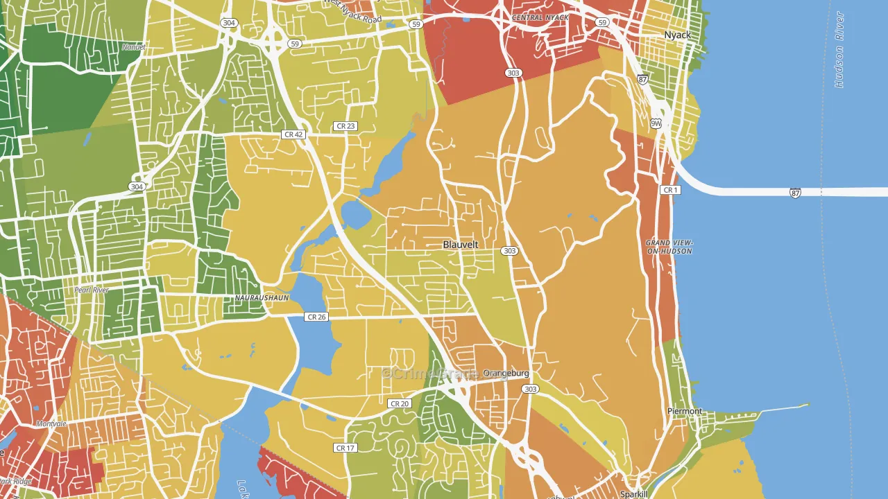 10913, NY Map of Drug-Related Crime Rates
