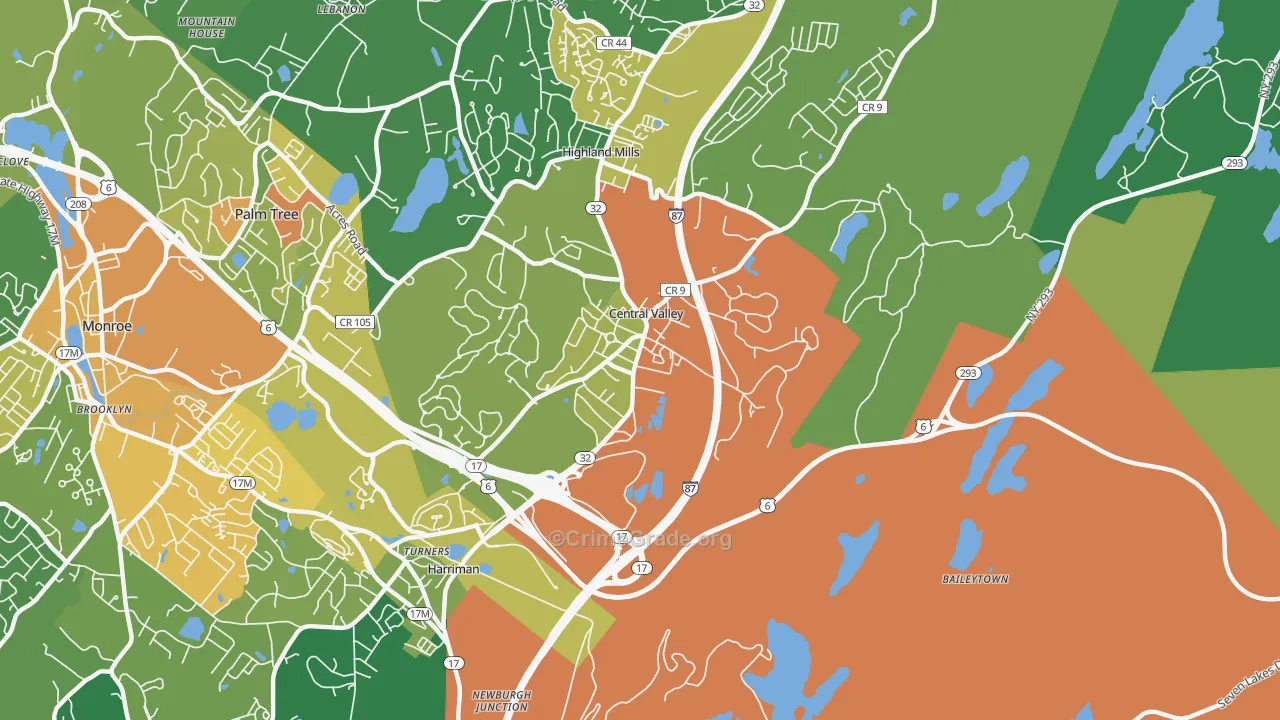 10917, NY Map of Drug-Related Crime Rates