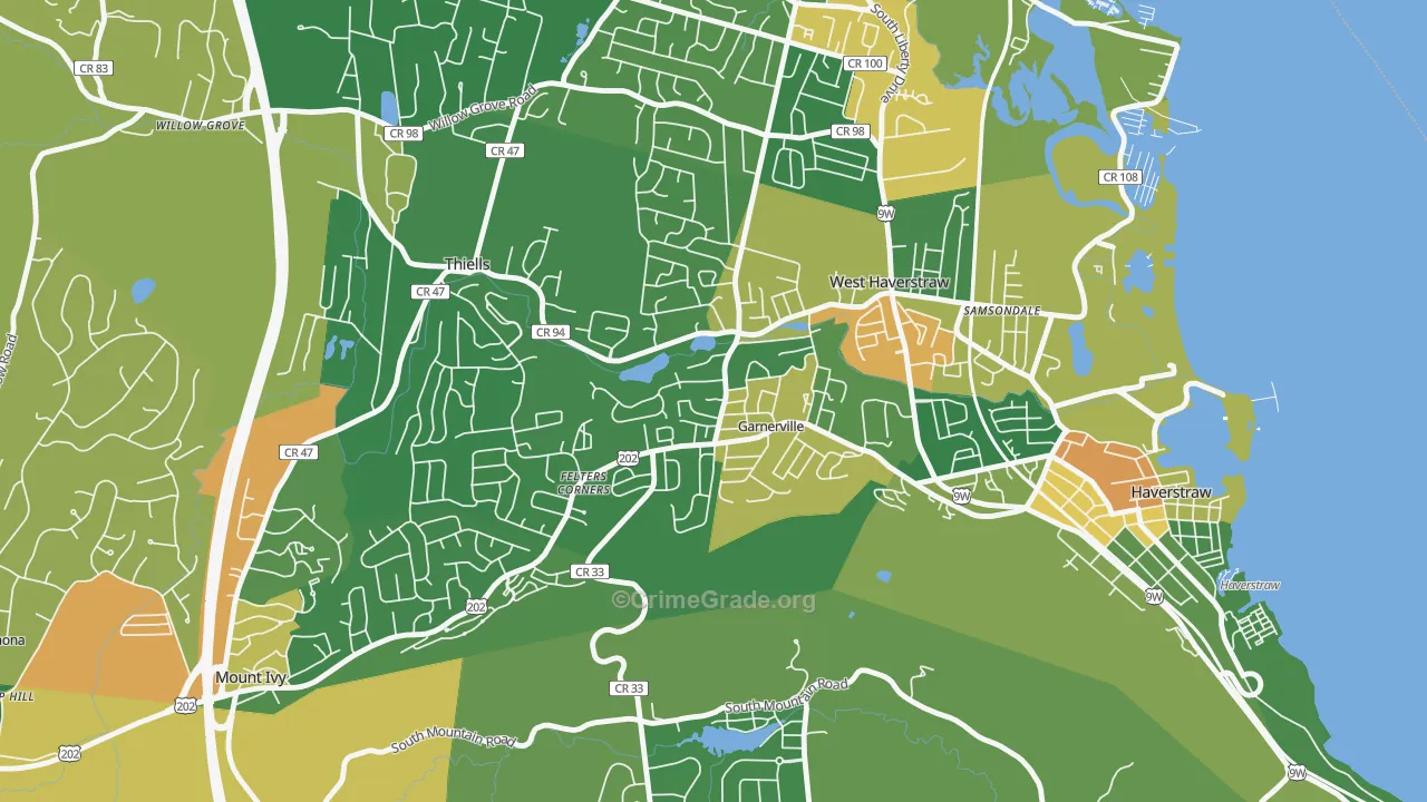 10923, NY Map of Drug-Related Crime Rates