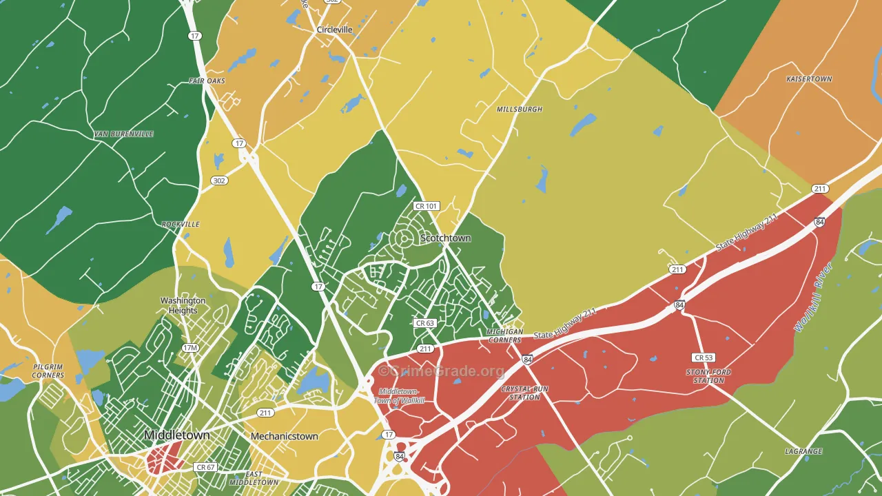 10941, NY Map of Drug-Related Crime Rates