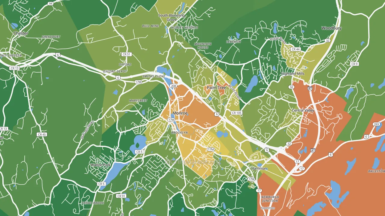 10950, NY Map of Drug-Related Crime Rates