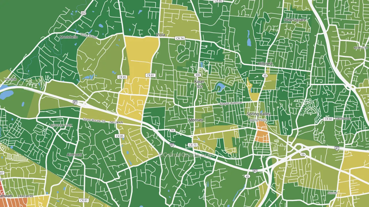 10952, NY Map of Drug-Related Crime Rates