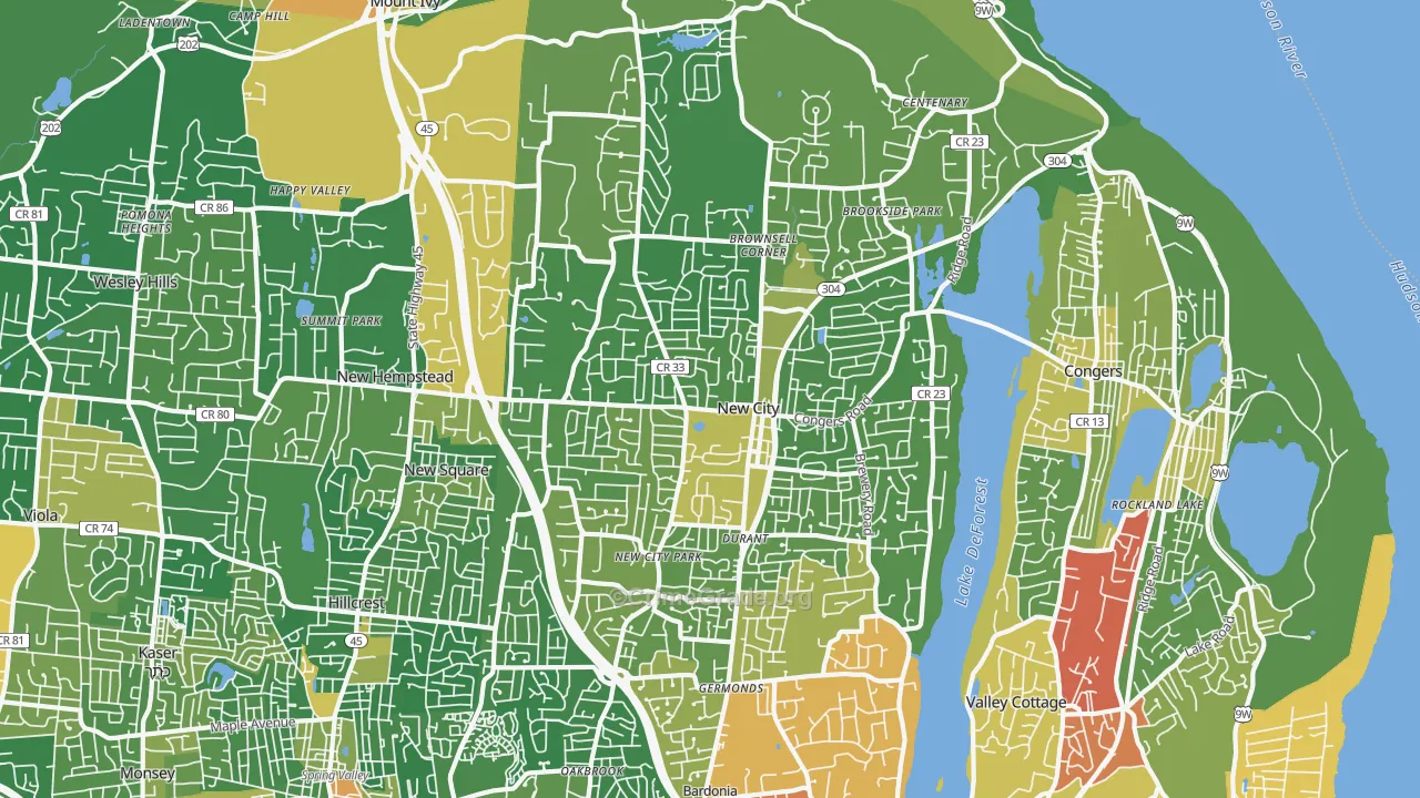 10956, NY Map of Drug-Related Crime Rates