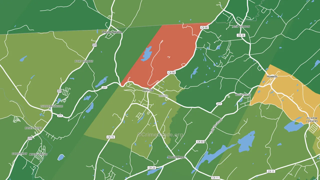 10963, NY Map of Drug-Related Crime Rates