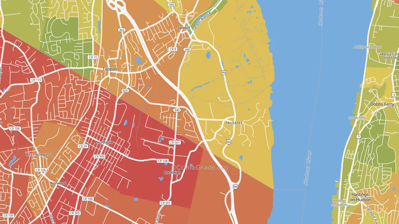 10964, NY Map of Drug-Related Crime Rates