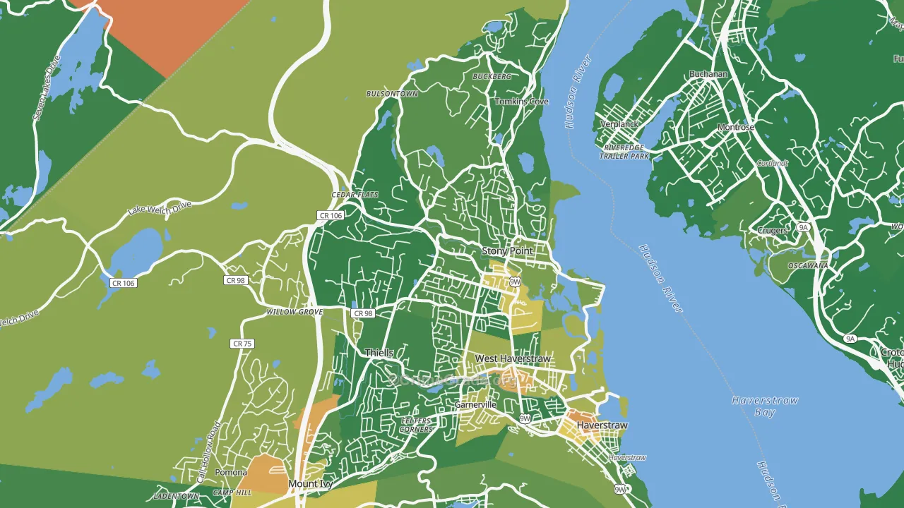 10980, NY Map of Drug-Related Crime Rates