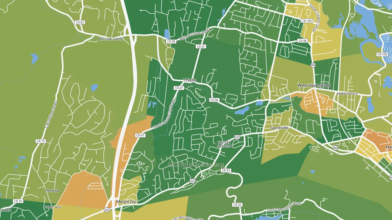 10984, NY Map of Drug-Related Crime Rates