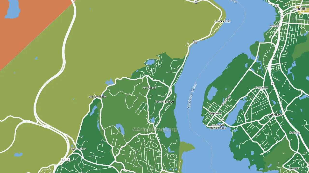 10986, NY Map of Drug-Related Crime Rates