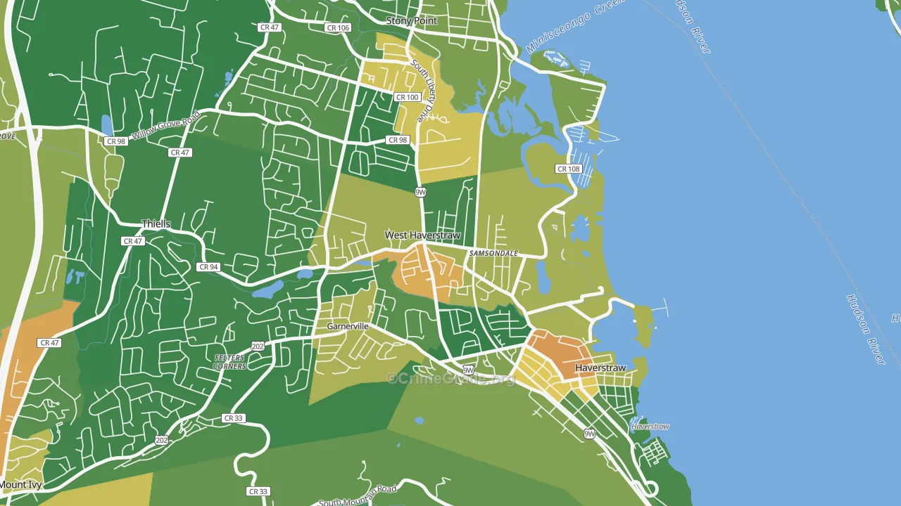 10993, NY Map of Drug-Related Crime Rates
