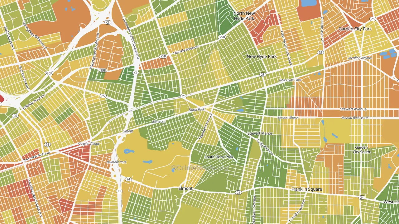 11001, NY Map of Drug-Related Crime Rates