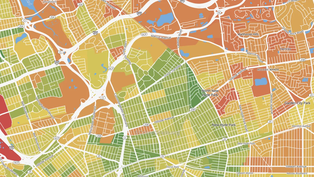 11004, NY Map of Drug-Related Crime Rates