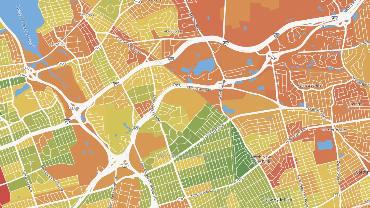 11005, NY Map of Drug-Related Crime Rates