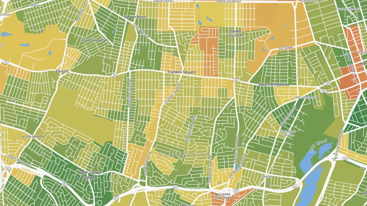 11010, NY Map of Drug-Related Crime Rates