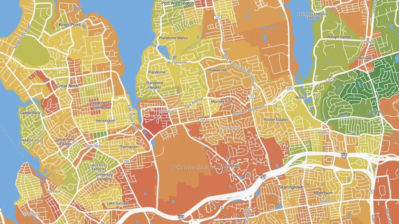 11030, NY Map of Drug-Related Crime Rates