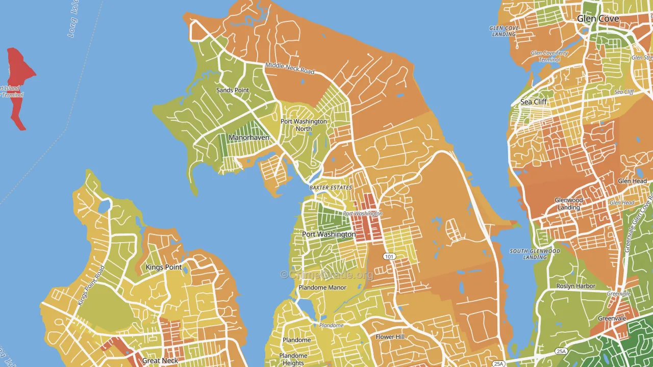 11050, NY Map of Drug-Related Crime Rates