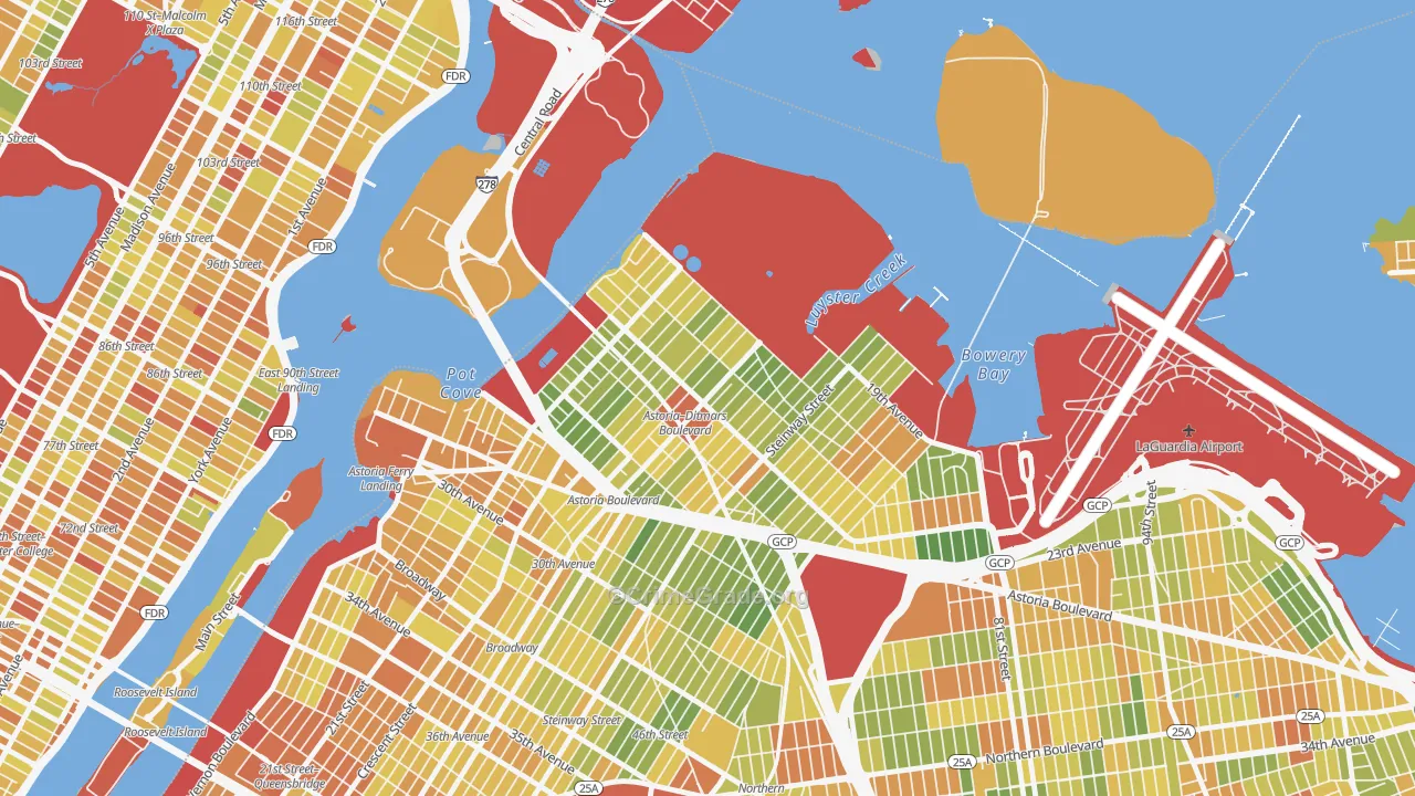 11105, NY Map of Drug-Related Crime Rates