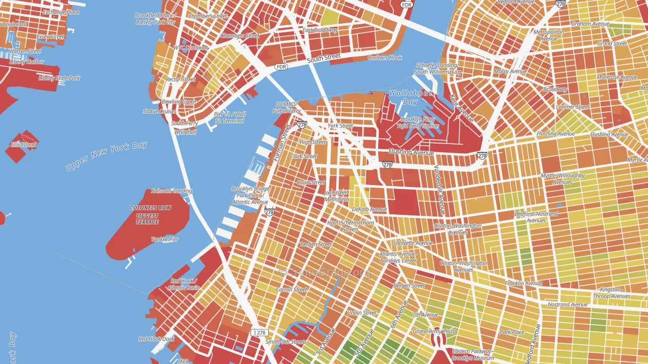 11201, NY Map of Drug-Related Crime Rates