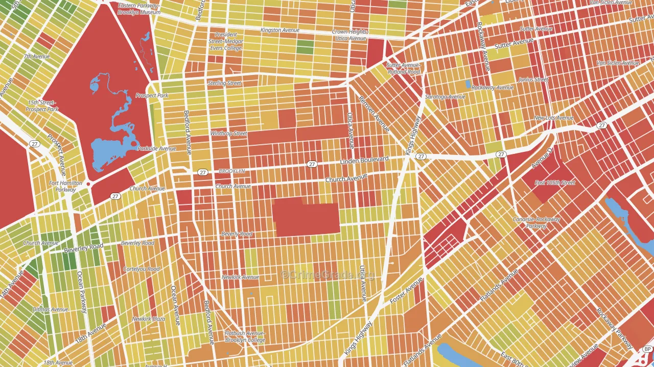 11203, NY Map of Drug-Related Crime Rates