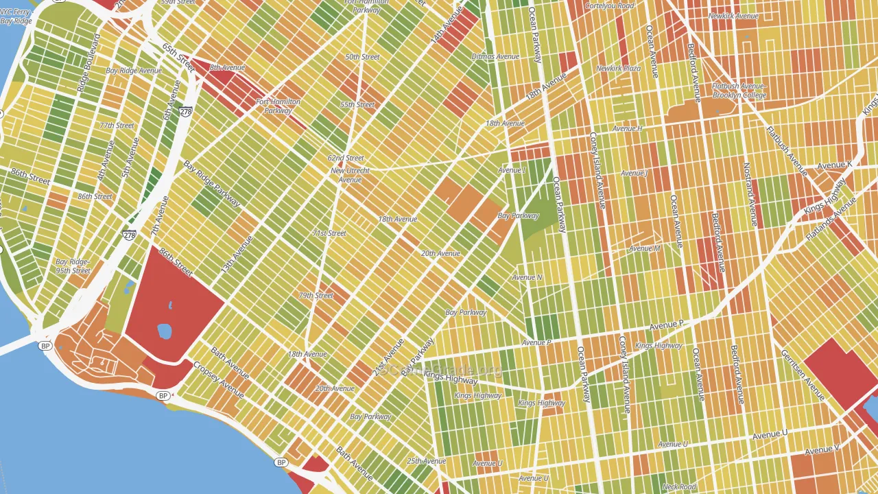 11204, NY Map of Drug-Related Crime Rates