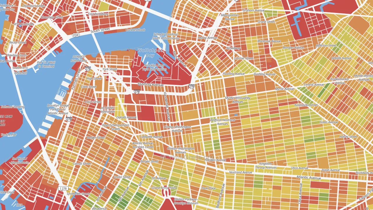 11205, NY Map of Drug-Related Crime Rates