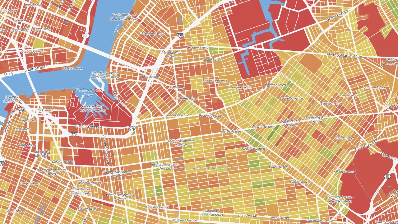 11206, NY Map of Drug-Related Crime Rates