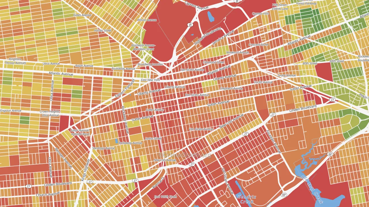 11207, NY Map of Drug-Related Crime Rates