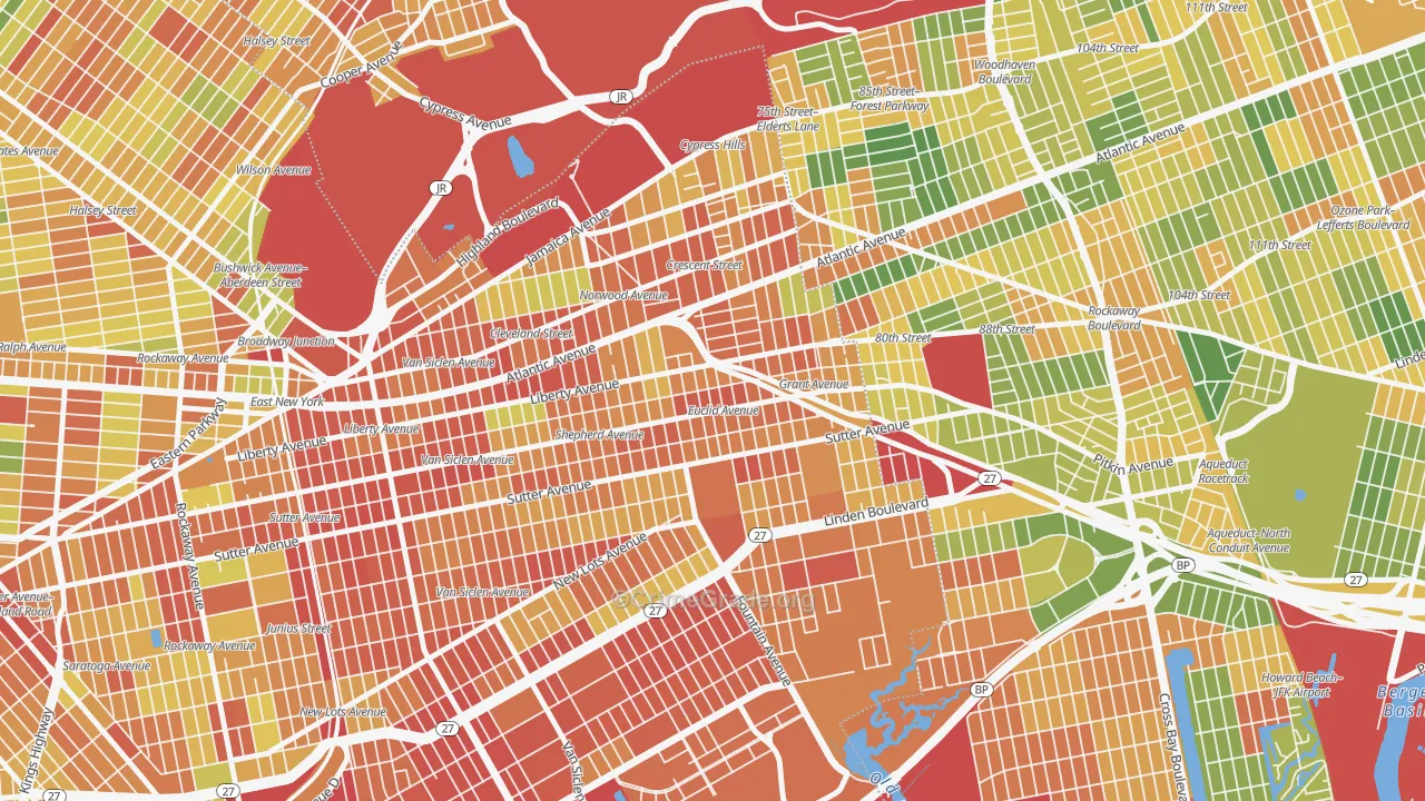 11208, NY Map of Drug-Related Crime Rates