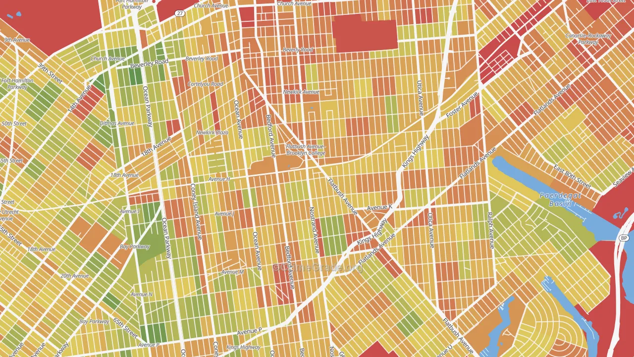 11210, NY Map of Drug-Related Crime Rates