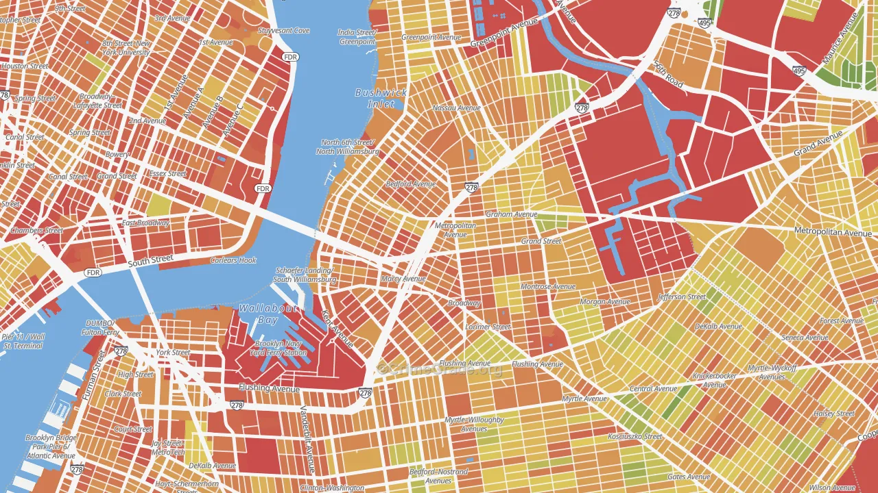 11211, NY Map of Drug-Related Crime Rates