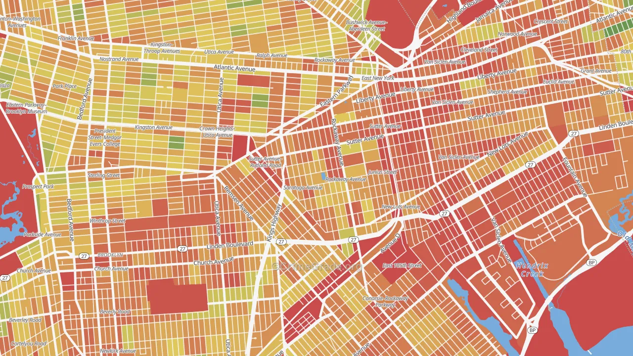 11212, NY Map of Drug-Related Crime Rates