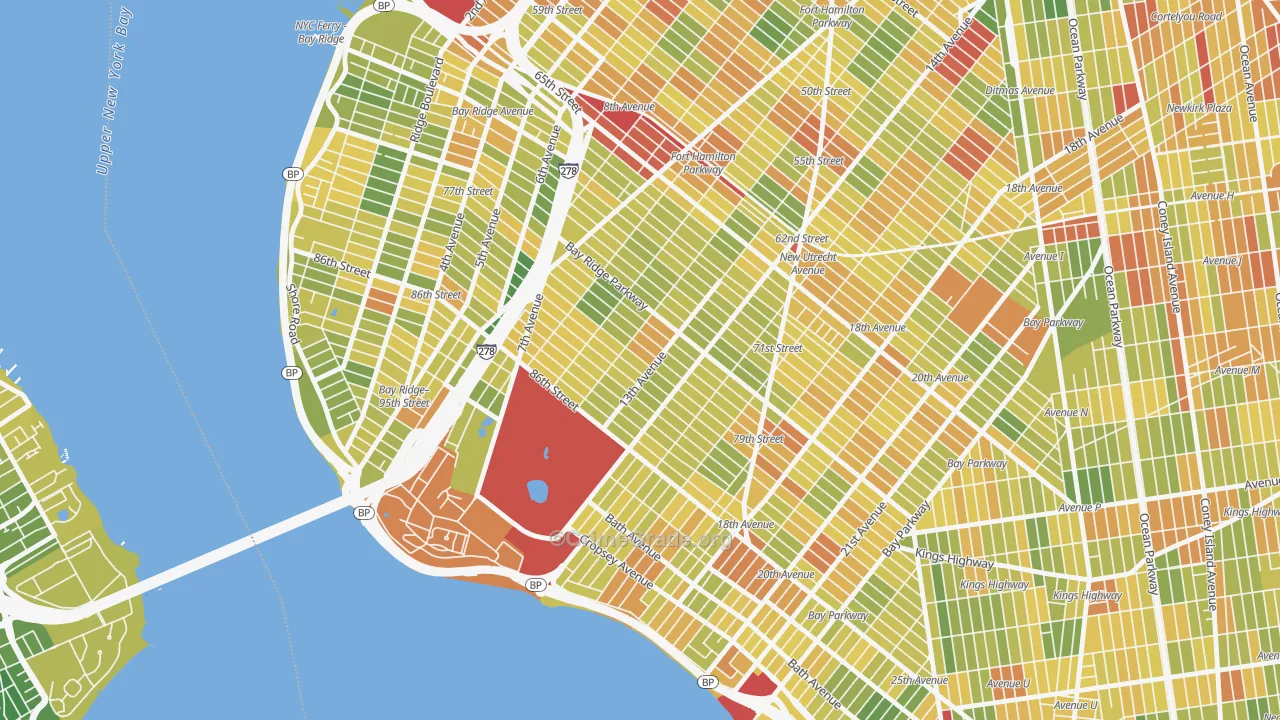 11228, NY Map of Drug-Related Crime Rates